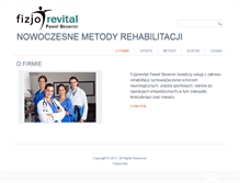 Tablet Screenshot of fizjorevital.pl